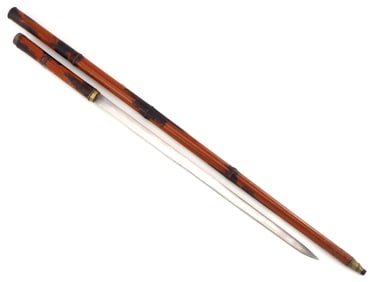 Antiques Japanese Meiji era Sword Cane with nice Blade