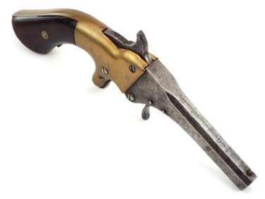 Antique American 19th Century Single Shot Pocket Pistol by DRISCOLL SPRINGFIELD MASS.