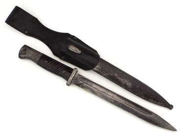 German WWII K98 Bayonet Knife with Original Frog