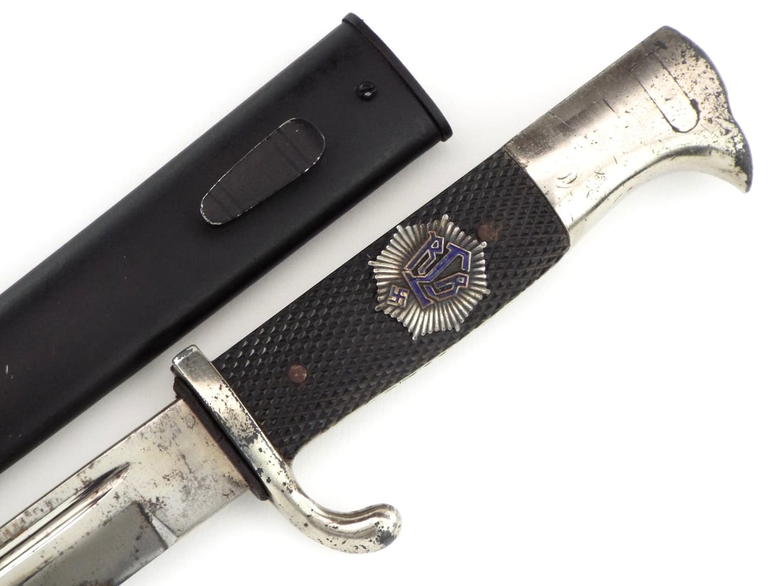 RARE German WWII Dress Bayonet Knife with RLB Emblem by WKC (1 of 18)