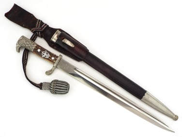 Long Matching Numbers German WWII Police Officer's Bayonet By Alexander COPPEL Solingen with