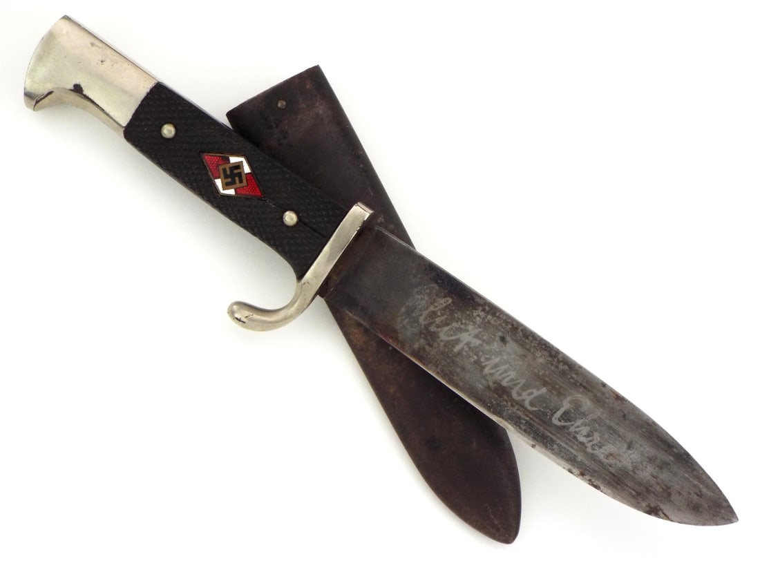 German WWII Early Motto Marked HJ Knife by Rare Maker HENCKELS Solingen (1 of 20)