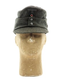 German WWII m43 Officer's Mountain Cap with Metal EDELWEISS