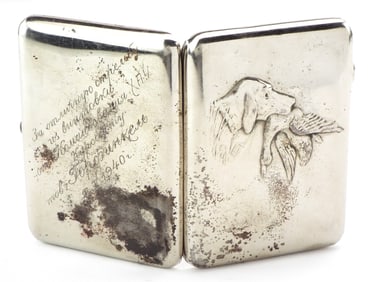 Russian Soviet WWII era Presentation Cigaret Case. Dated 1940