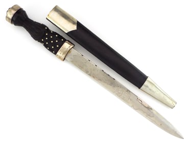 Scottish WWI Musician Dirk With Sterling Silver Mounts