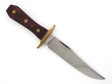 Custom Bowie Knife By CLASSIC ARMS INT'L LTD LYNBROOK. Beautiful Rosewood Handle Large High Polished