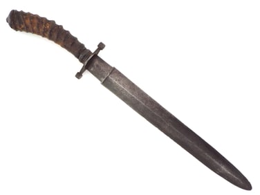 Nice Early Bowie Knife, Probably American Revolution to Civil War, Confederate
