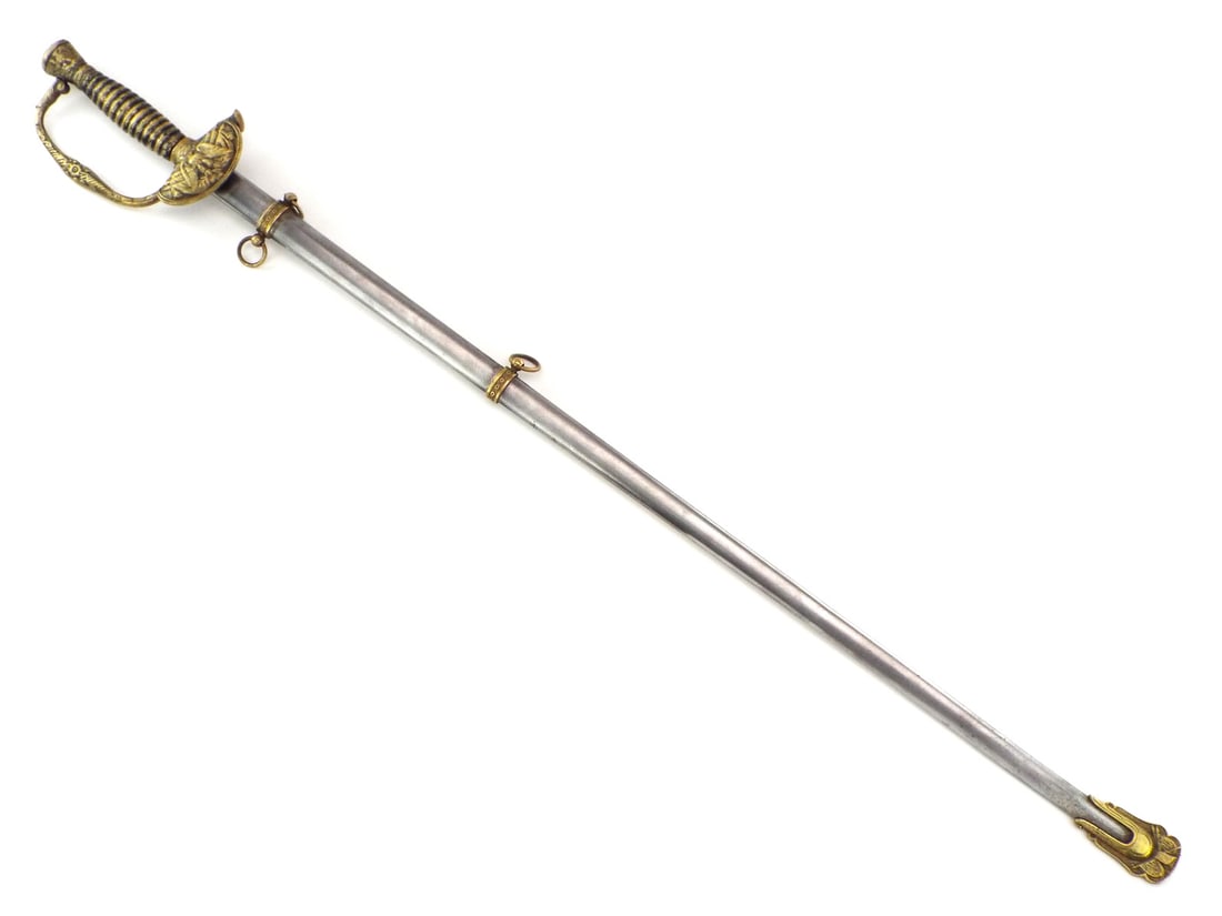 American Civil War Model 1860 Staff and Field Officers Sword. Rare Brass Grip (1 of 20)
