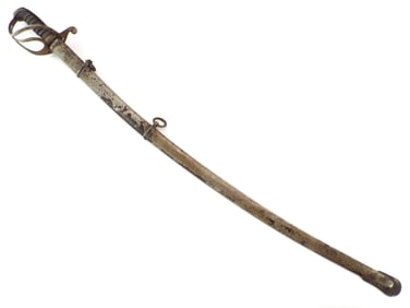 Antique American Civil War M1833 AMES Dragoon Sword, Dated 1863.
