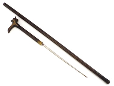 Very Good Chinese Sword Cane with Strong Blade