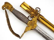 Exceptional Presentation Grade M-1850 US Militia Officers Sword by N.P. AMES with Engraved Silver