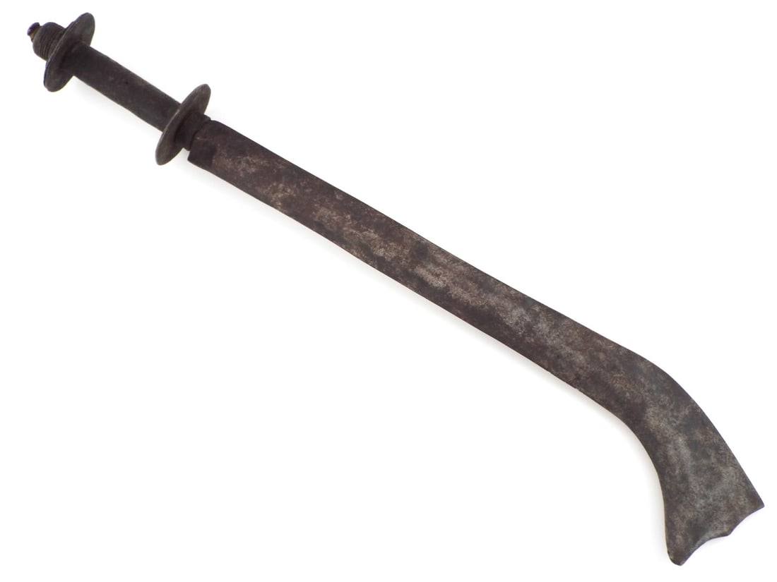 Antique 18th Century Indian Nepalese Nepal Warriors Battle KORA Sword Axe.: Antique 18th Century Indian Nepalese Nepal Warriors Battle KORA Sword Axe. Full Length 23 inch Blade Length 17.5 inch