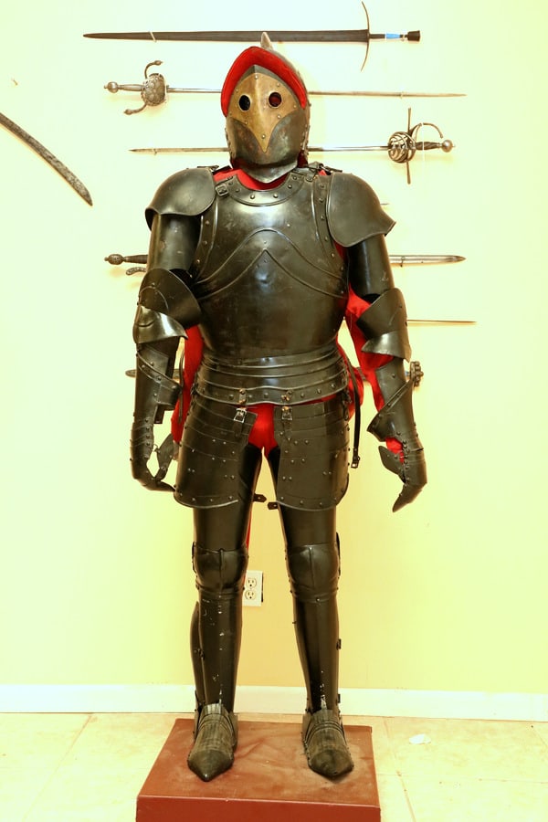 Very Good BLACK KNIGHT Armor. Composite Elements of 19th C. and Earlier Parts: Very Good BLACK KNIGHT Armor. Composite Elements of 19th C. and Earlier Parts.