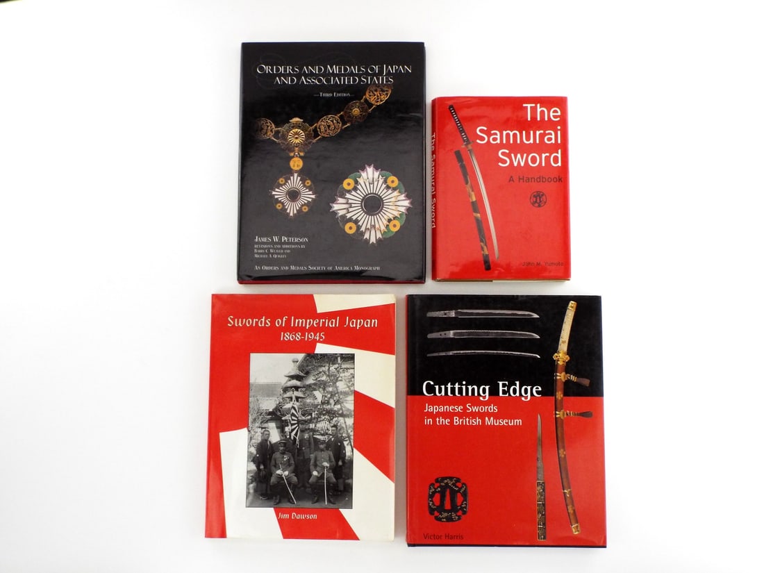 Collection of Japanese Sword and Medal Reference Books: This collection features four highly sought-after reference books, each offering unique insights into the world of Japanese swords, military orders, and medals. Ideal for collectors, historians, or en
