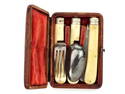 Good American Civil War era Cased Folding Fork, Spoon and Knife