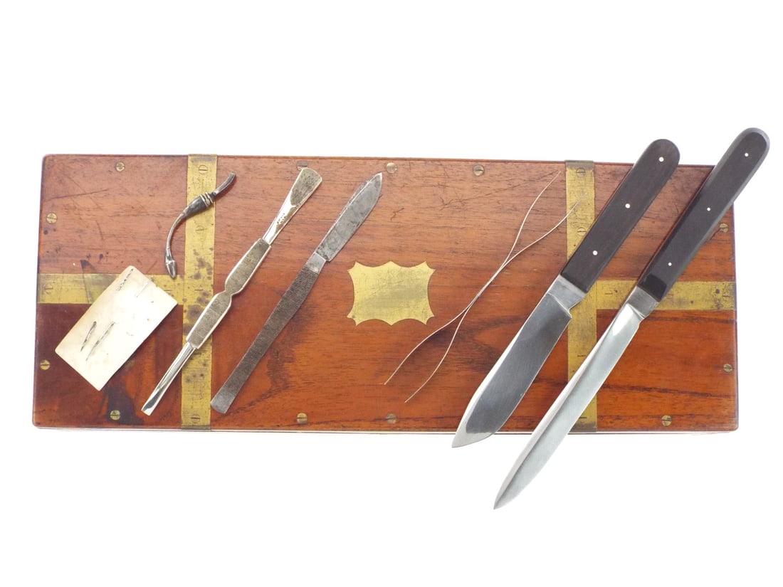 American Civil War Medical Box with Some Tools. Maker Marked (1 of 17)