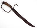 Antique American Civil War Large Confederate D Guard Bowie Knife