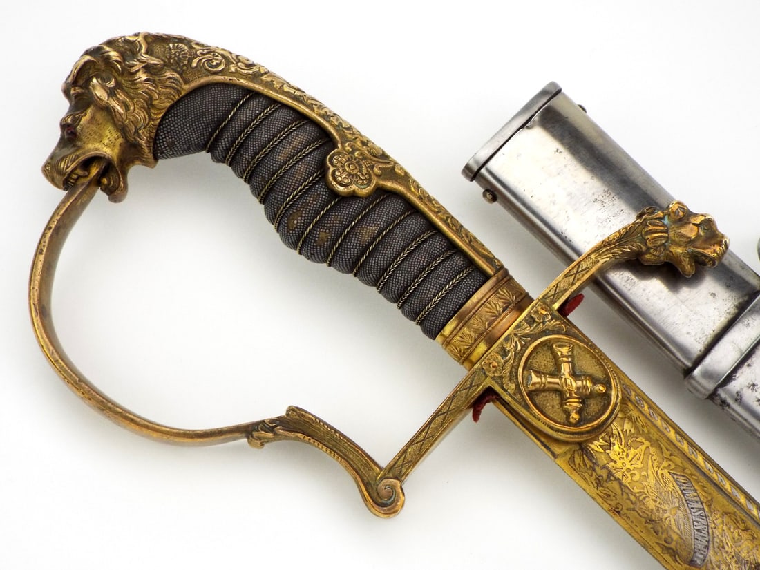 Fine Grosse Hilt Pattern Imperial German Officers Sword with  Damascus Blade (1 of 19)