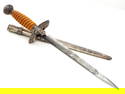 Scarce German WWII Double Etched Luftwaffe Dagger by RICH. PLUMACHER
