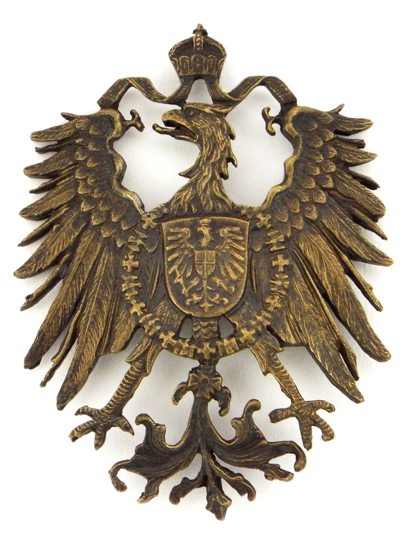 RARE Imperial German East Asian Expeditionary Corps Helmet Badge: RARE Imperial German East Asian Expeditionary Corps Helmet Badge From Major Florida Collection