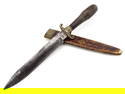 Early 19th C British Spearpoint Bowie Knife by James Rodgers, Sheffield