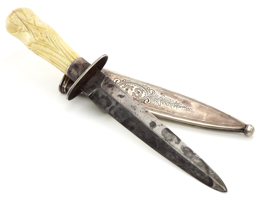 Extra FINE Quality American Gamblers Knife. Blade marked WILL & FINK (1 of 15)