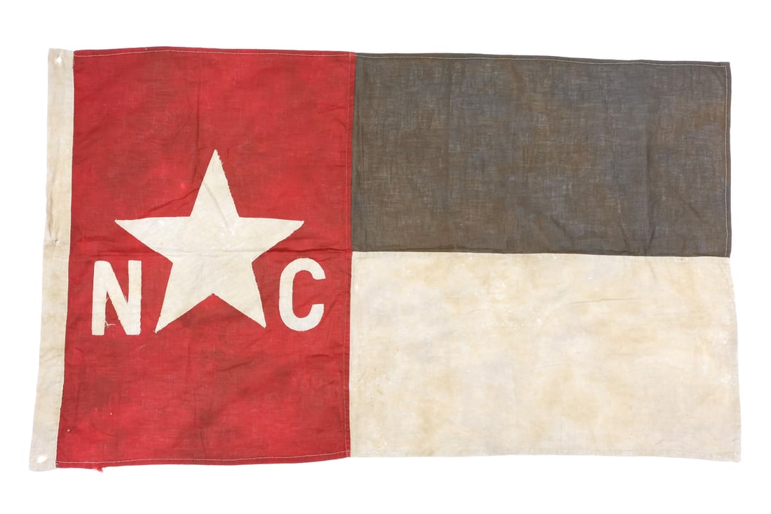Very Good Antique American North Carolina Flag: Very Good Antique American North Carolina Flag