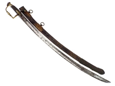 Rare Antique Napoleonic Wars era French Flank Officer's Sword Saber