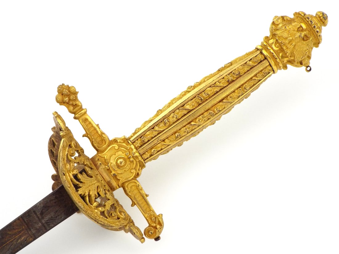 Very Fine French Napoleonic Wars era Diplomat or Court Small Sword, EPEE (1 of 20)