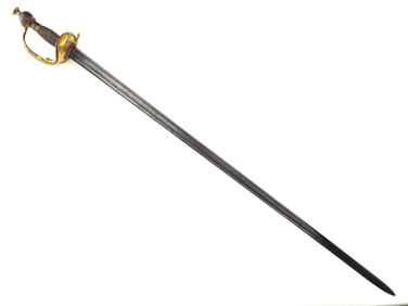 Very Good Napoleonic Wars era British Infantry Officer's 1796 Pattern Spadroon Sword.