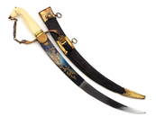 Super FINE Quality British Royal Navy Senior Officer Naval Dirk, Blue and Gilt Blade.