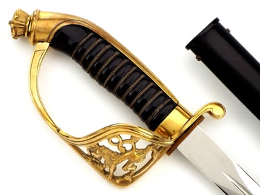 PRESENTATION Finnish WWII Army Officers Parade Sword by WKC SOLINGEN