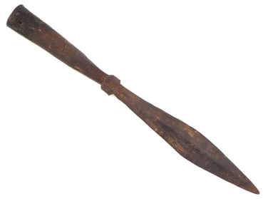 Antique Very Old Chinese Iron Spear Head
