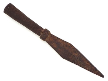 Antique Very Old Chinese Iron Spear Head