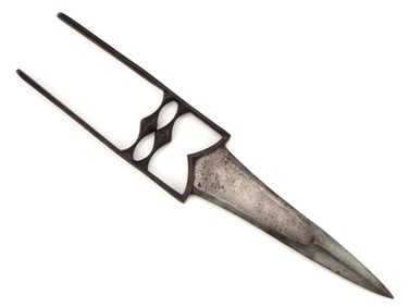 18th C. Islamic Mughal Indian Warriors Armor Piercing WOOTZ Katar Dagger