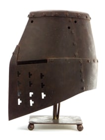 IN STYLE OF Medieval Great Helm Crusader Helmet