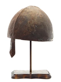 12th C. Excavated German Medieval Crusaders Nasal Helmet