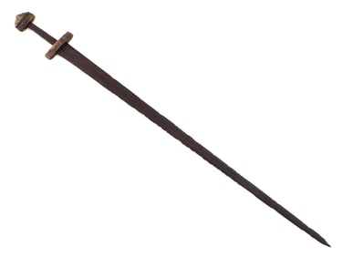 Ancient 9th Century Viking Sword Intact With Hilt And Pommel,