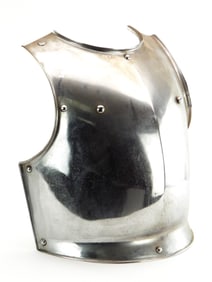 Very Good 19th C. French Cuirass Breastplate Dated 1855