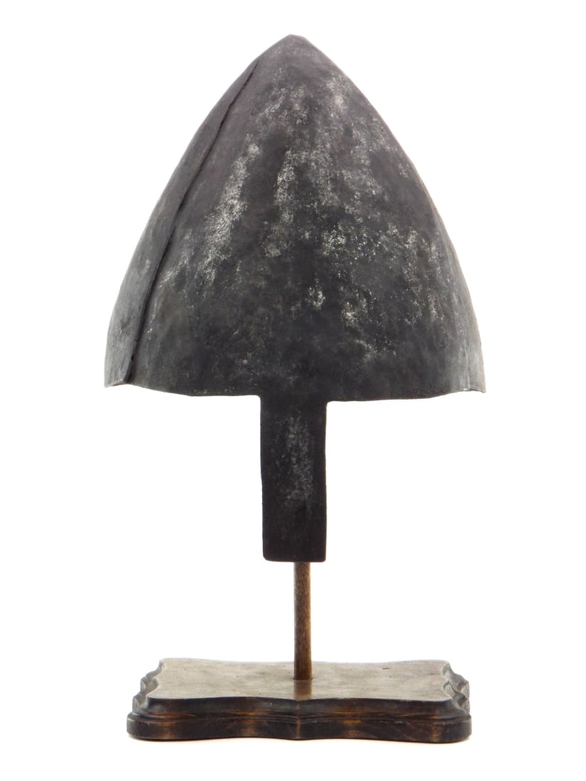 Very Rare 9th-12th C. Viking or Crusader Warrior's Conical Nasal Helmet (1 of 19)