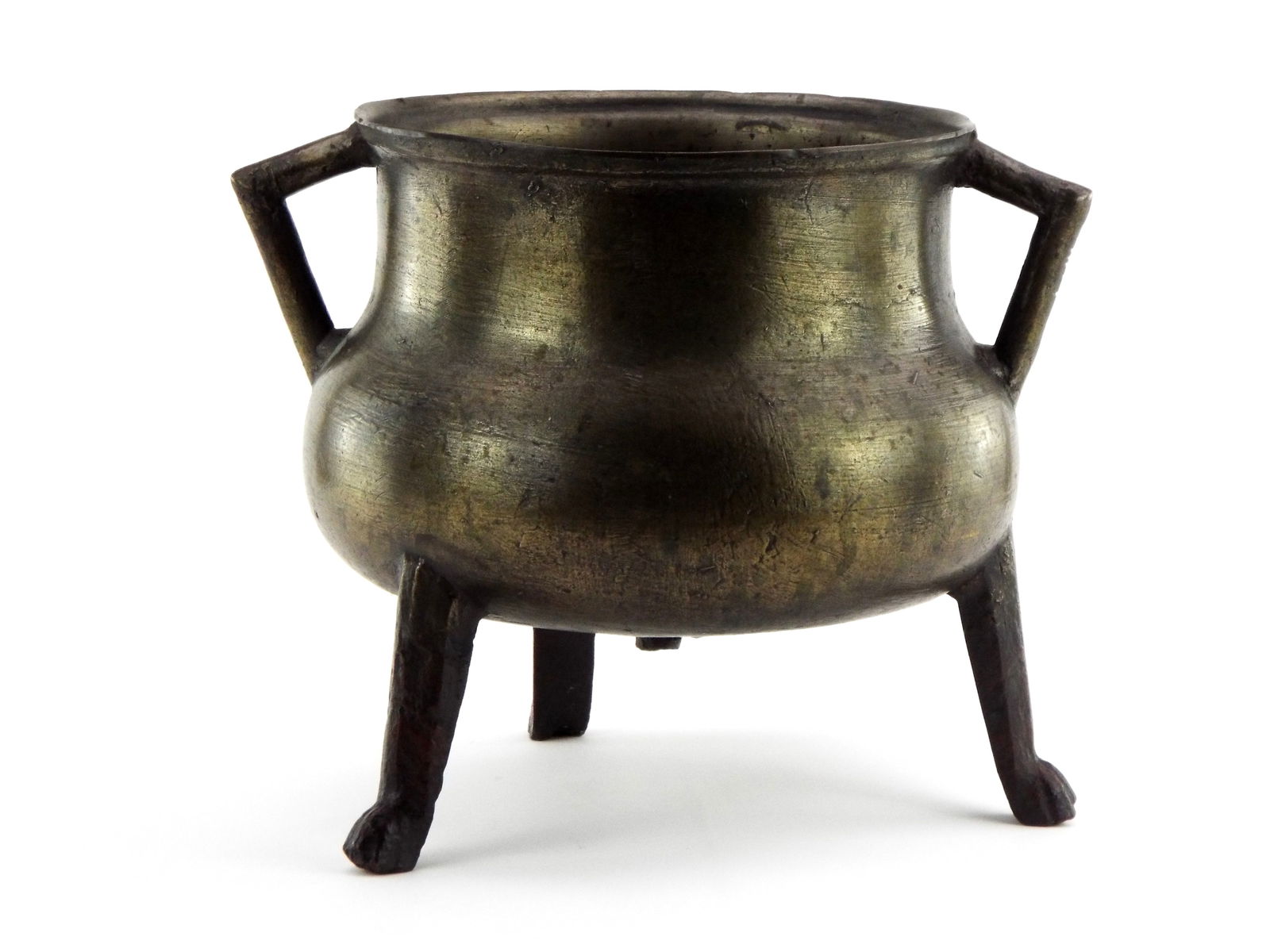 Fine Antique German Bronze Cauldron Circa 1600s (1 of 8)