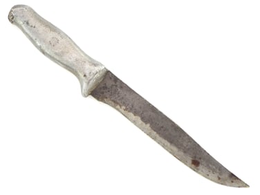 American theater made WWII fighting knife. Maker marked Handle