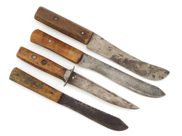 Lot of 4 American Indian Trade Knives