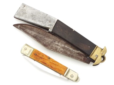 Lot of 2 Automatic (push button) Vintage Knives