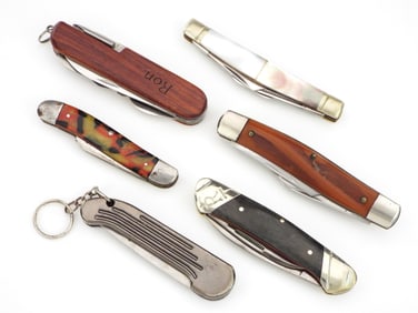 Lot of 6 Pocket Knifes