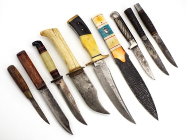 Lot of 9 Very Good Knives
