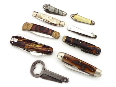 Lot of 9 Nice Pocket Knives