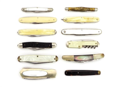 Lot of 12 Nice Pocket Knives
