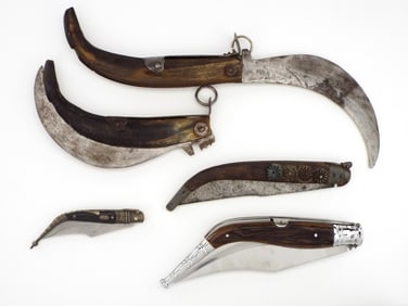 Lot of 5 Vintage Various Size NAVAJAS Knives