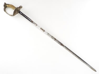 American Vietnam War Era Naval Navy Officers Dress Sword.